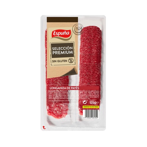 ESPUÑA Longaniza suprema en lonchas 125 g.