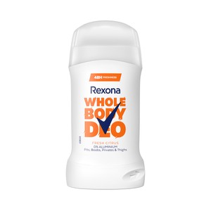 REXONA Citrus fresh Desodorante en stick (barra) unisex para todo el cuerpo 50 ml.