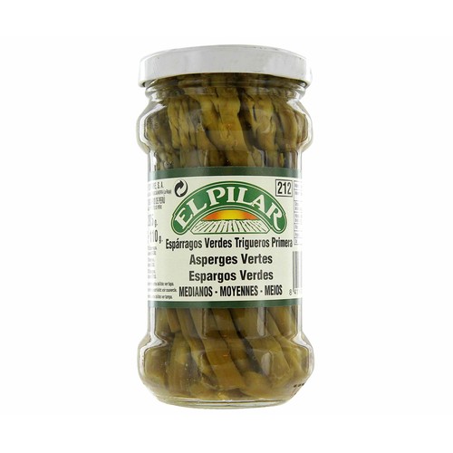 EL PILAR Espárragos trigueros frasco de 110 g.