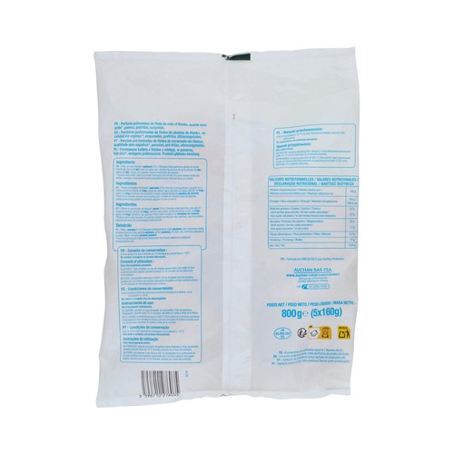 PRODUCTO ECONÓMICO ALCAMPO Filetes de abadejo de Alaska empanado 5 uds 800 g Producto Alcampo.