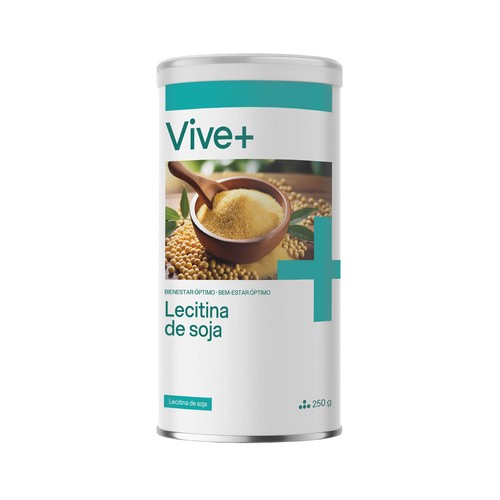 VIVE+ SALUD Y VIDA Complemento alimenticio de lecitina de soja que ayuda a cuidar tu motor de vida VIVE PLUS 250 gr,