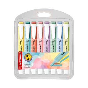 Imagen de Rotulador Fluorescente Swing Cool Pastel Estuche De 8 Unidades Colores Surtidos STABILO