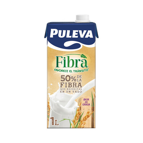 PULEVA Preparado lácteo bajo en grasas y con alto contenido en fibra 1 l.