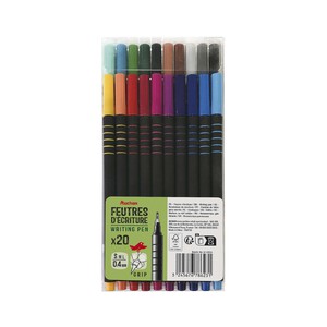 Imagen de Rotuladores Punta Fibra 20Uds. Colores Surtidos. ALCAMPO