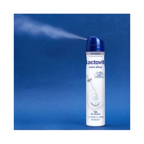 LACTOVIT Invisible Desodorante en spray para mujer sin acohol 200 ml.
