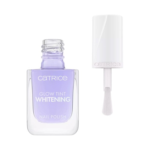 CATRICE Glow tint tono 020 Bye bye yellow, transparente Esmalte de uñas acabado brillante.