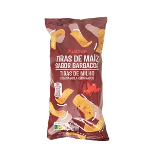 PRODUCTO ALCAMPO Snack de tiras de maíz con sabor a barbacoa 150 g.