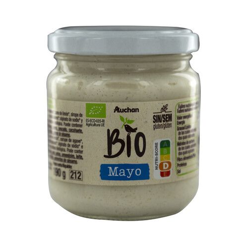 ALCAMPO ECOLÓGICO Mayonesa bio elaborada con ingredientes de próximidad 190 g.
