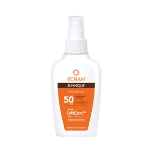 ECRAN Sunnique Leche solar en spray con acción protectora y FPS 50 (muy alta) 100 ml.