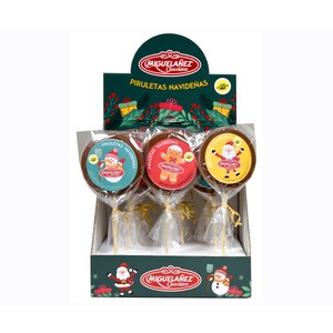 Imagen de MIGUELAÑEZ Piruleta de chocolate navidad 35 g.