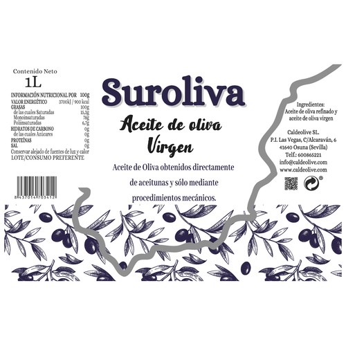 SUROLIVA Aceite de oliva virgen 1l.