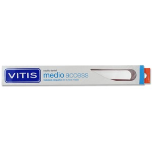 VITIS Cepillo de dientes con cabezal pequeño y dureza media VITIS