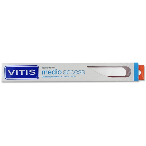 Cepillo de dientes con cabezal pequeño y dureza media VITIS