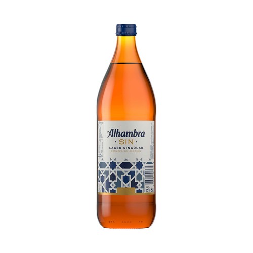 Cerveza sin alcohol ALHAMBRA SIN LAGER SINGULAR 1 l.