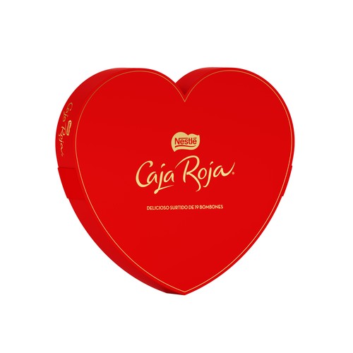 CAJA ROJA DE NESTLÉ Bombones surtidos de chocolate lata corazón 169 g.