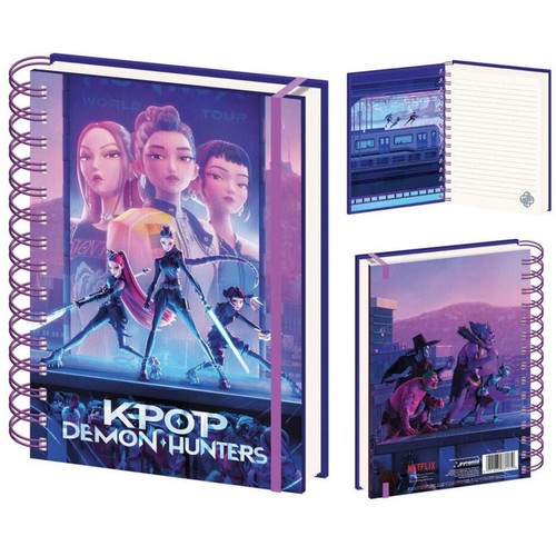 K-POP Cuaderno A5 Wire-O,  Demon Hunters. PYRAMID POSTERS.