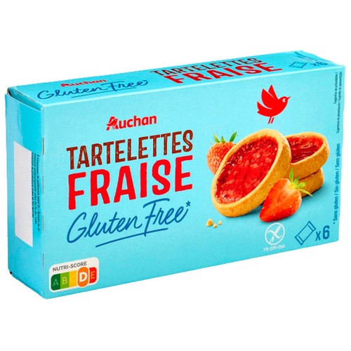PRODUCTO ALCAMPO Tartaletas de fresa sin gluten 130 g.