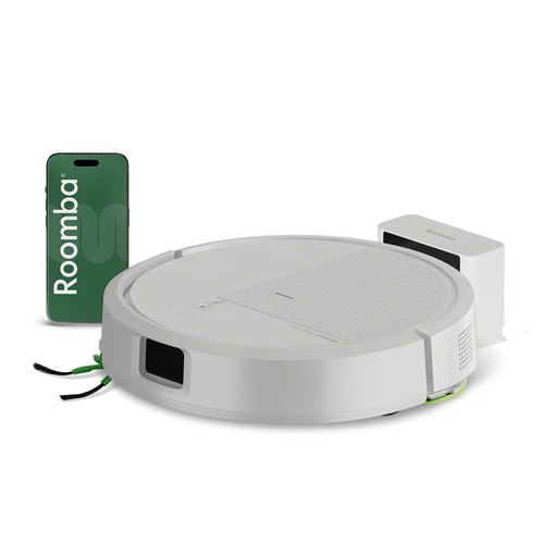iRobot Roomba 115 Combo blanco, navegación láser, aspira y friega, 270 min de autonomía, 15 KPa