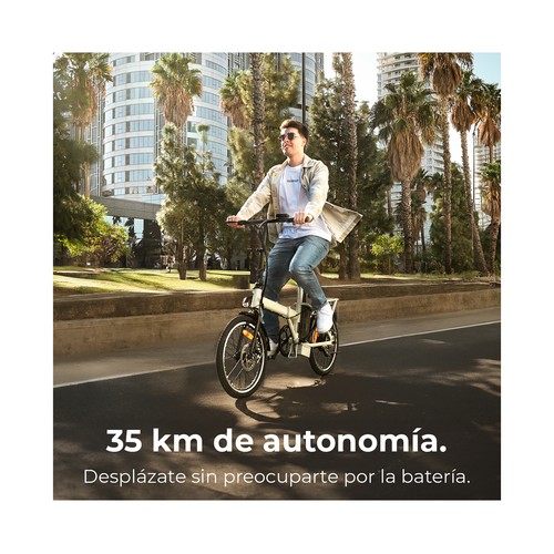 Bicicleta eléctrica CECOTEC Flexy,  250W, ruedas 20", autonomía 35Km.