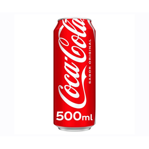 COCA COLA Refresco cola sabor original lata 500 ml.