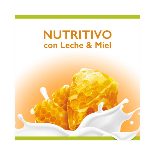 PALMOLIVE Gel de baño o ducha con textura crema, enriquecido con leche y extracto de miel 900 ml.