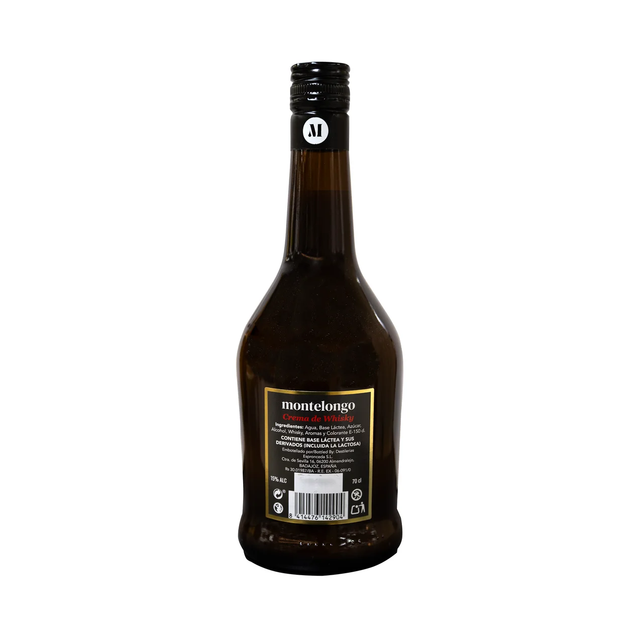 Crema de whisky elaborada en España botella 70 cl.