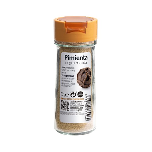 CARMENCITA Pimienta negra molida 52 g.