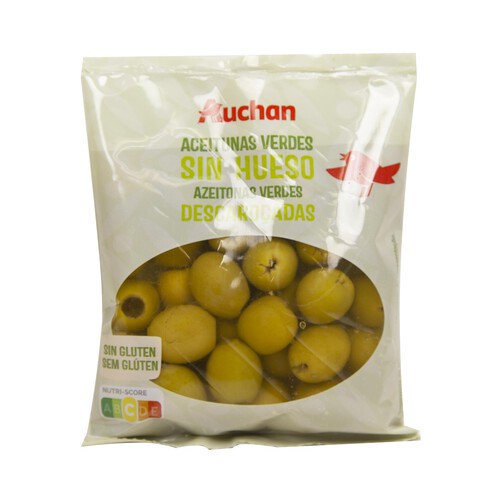 Aceitunas sin hueso manzanilla sin hueso PRODUCTO ALCAMPO bolsa de 75 g.