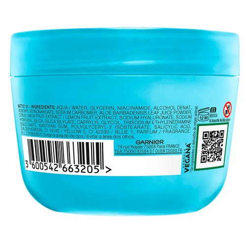 GARNIER Hyaluron fresh & plump Crema ultra ligera, hidratante y rellenadora 85 ml.