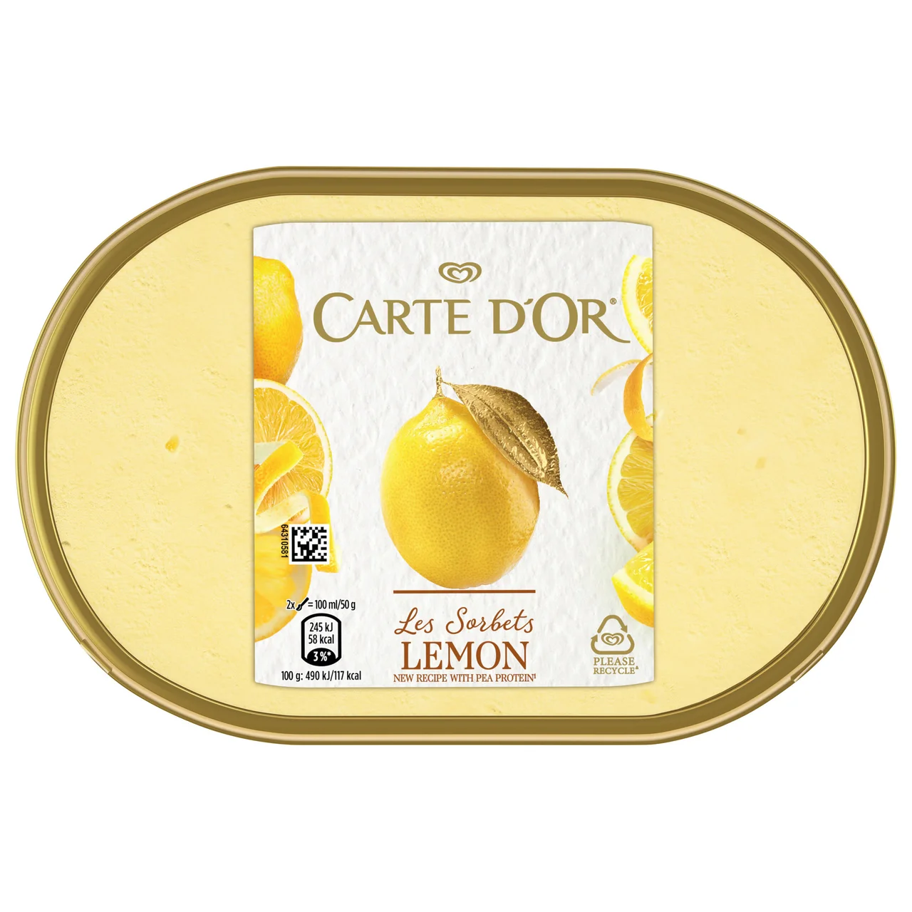 CARTE D"OR Tarrina de sorbete de limón 1 l.