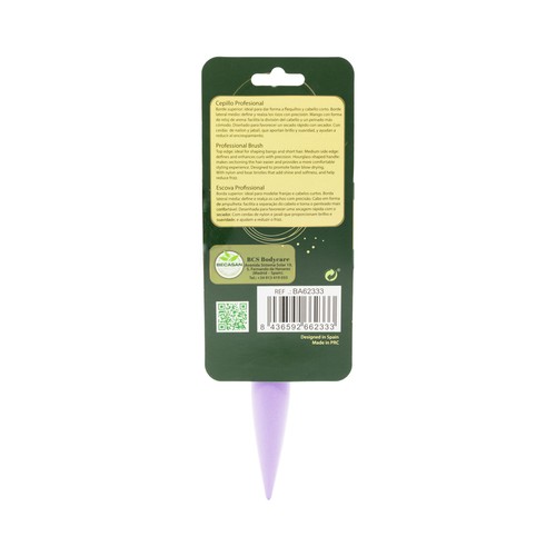 BECASAN NATURE Natural style Cepillo 5 en 1 (secado rápido, antiestático, desenredante, masaje y extra brillo).
