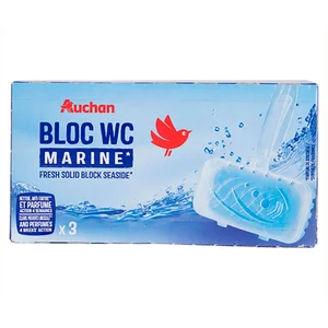 PRODUCTO ALCAMPO Pastillas WC fresco, sólidas, fragancia olor Marino PRODUCTO ALCAMPO 3 uds.