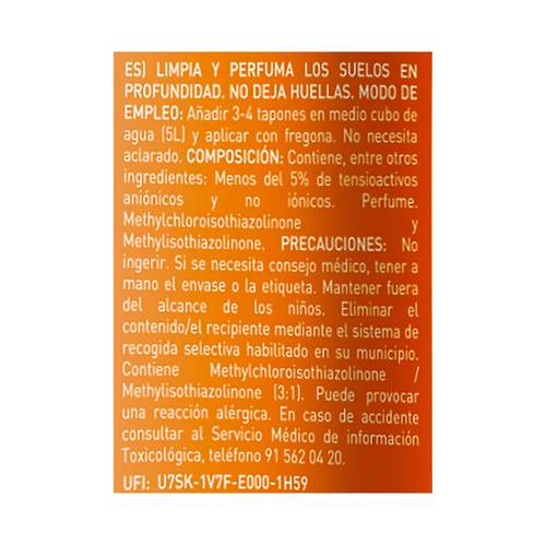 EKOSAN Fregasuelos aroma Marsella EKOSAN 1,5 l.