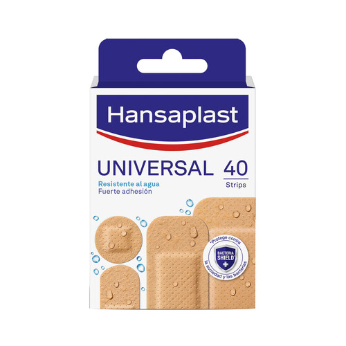 Apositos resistentes al agua. de 4 tamaños diferentes HANSAPLAST 40 uds.