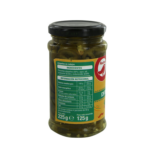 PRODUCTO ALCAMPO Jalapeños en rodaja PRODUCTO ALCAMPO 125 g.