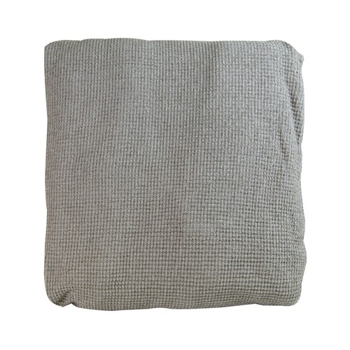 Funda para de chenilla bielástica para sofá de 3 plazas, color beige, TEXTIL HOGAR.