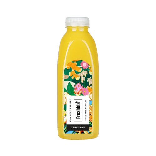 FRESHKIA Zumo refrigerado de jengibre 750 ml.