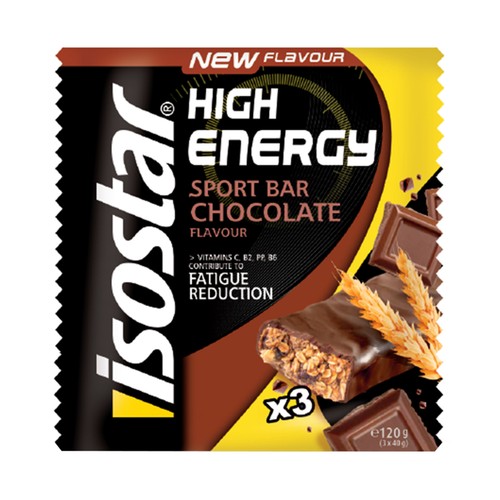 ISOSTAR Barritas energéticas de chocolate ISOSTAR High Energy, 3 uds x 105 g.