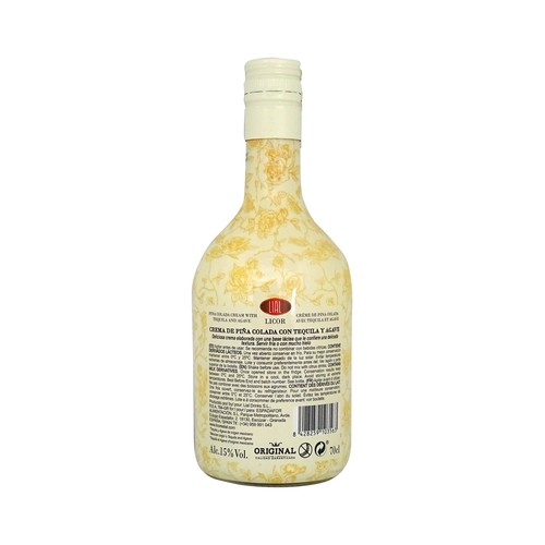 SARGENTO TEQUELA Crema de licor de piña colada con tequila y Agave SARGENTO TEQUELA botella de 70 cl.