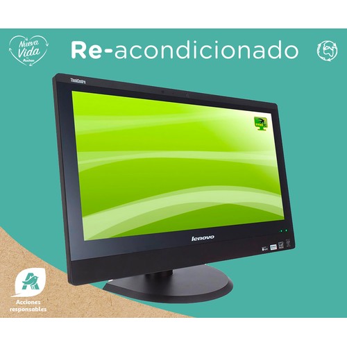 Ordenador todo en uno 58,42 cm (23") LENOVO AIO M93Z (REACONDICIONADO), Intel Core i5-4570S 2.9, 8GB Ram, 256GB SSD, Intel HD Graphics 4600, Windows 10.