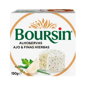 BOURSIN Queso fresco con ajo y finas hierbas 150 g.