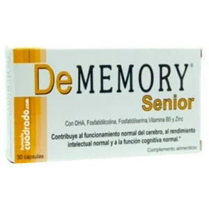 DE MEMORY Senior Complemento alimenticio que contribuye al normal rendimiento intelectual 30 cápsulas.