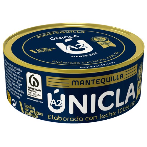 ÚNICLA Lata de mantequilla fácil de untar ÚNICLA 250 g.