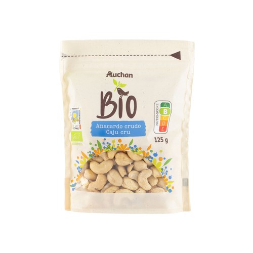 Anacardos crudos ALCAMPO ECOLÓGICO 125 g.