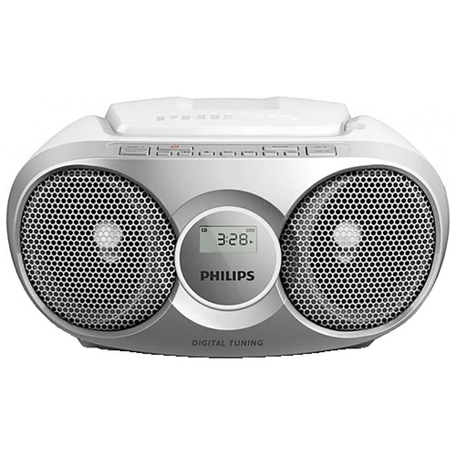 Radio CD PHILIPS Az215r/12 SOUNDMACHINE, lector multiformato, sintonizador de radio FM, refuerzo de graves.