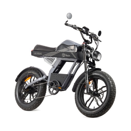 Bicicleta eléctrica E-Bike YOUIN Las Vegas, 250W, ruedas 20"", autonomía 40Km..