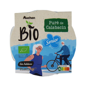 ALCAMPO ECOLÓGICO Puré ecológico de calabacín gama Senior PRODUCTO ALCAMPO 220 gr.