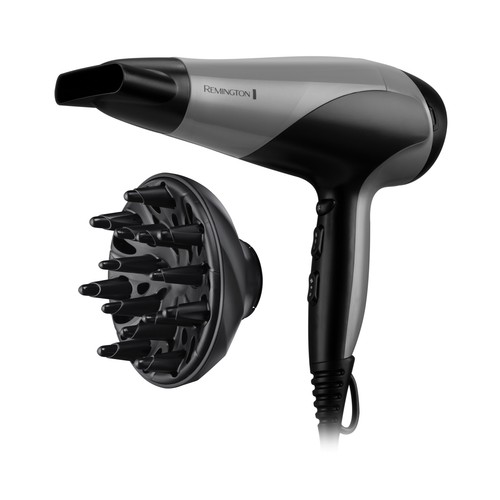 Secador de pelo REMINGTON D3190S, 2200W, 2 velocidades, 3 temperaturas.
