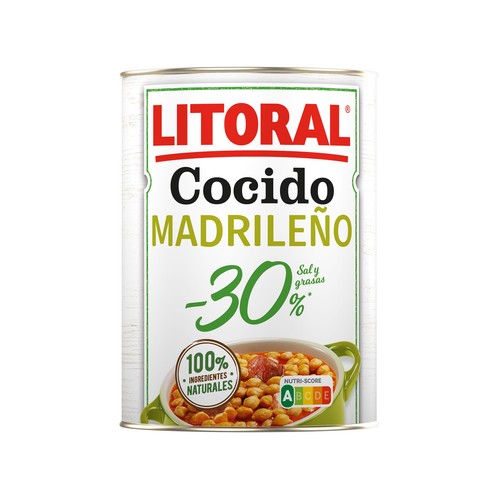 LITORAL Cocido Madrileño - 30 % sal y grasas 425 g.