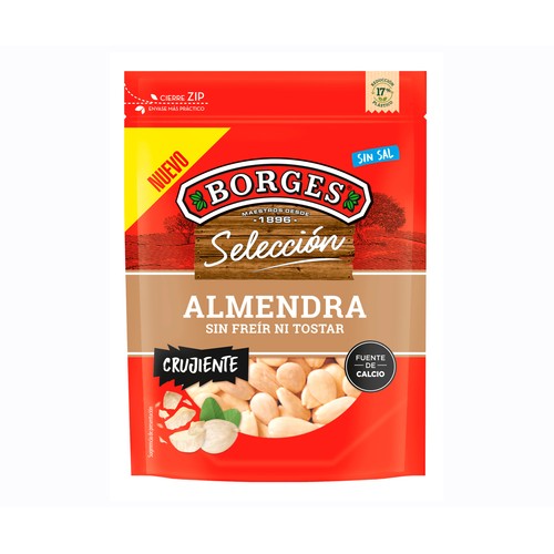 BORGES Almendra sin freír ni tostar crujiente 150 gr.